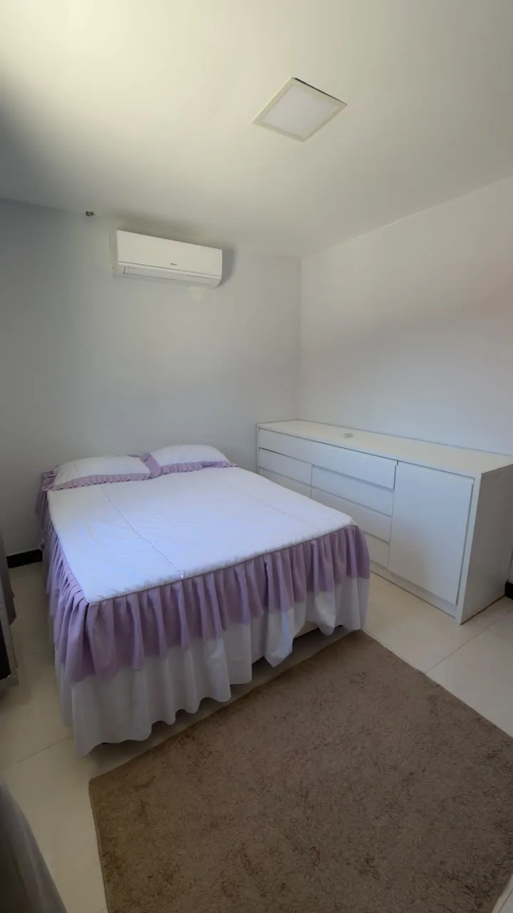 Quarto com ar-condicionado da casa de praia em Carapebus