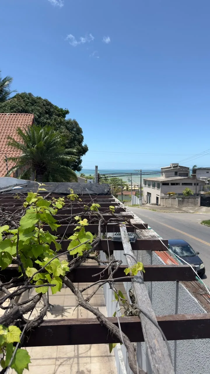 Vista do mar a partir da casa no Balneário de Carapebus